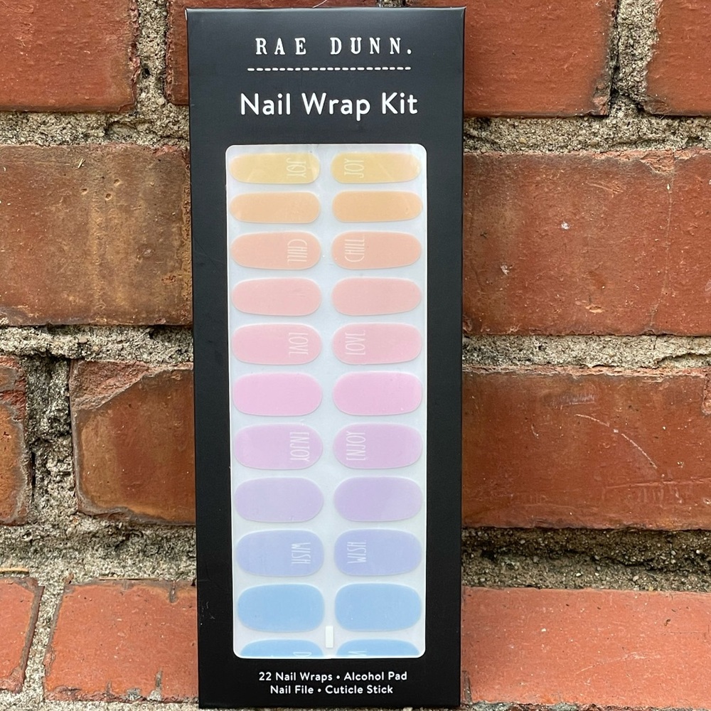Rae Dunn 22 Nail Wrap Kit NWT